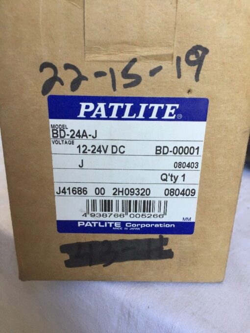Patlite Loudspeaker BD-24A-J, 12-24V DC - Image 3