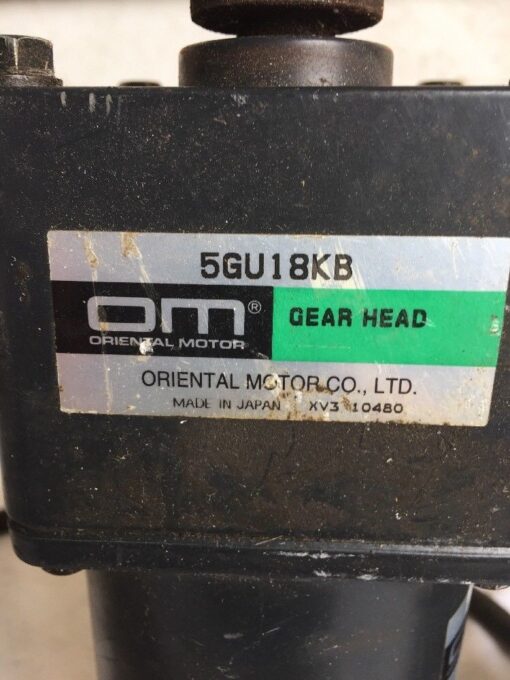 Oriental Motor Gear Head 5GU18KB, Speed Motor US560-502-K1, Speed Control Unit US560-02CT - Image 2