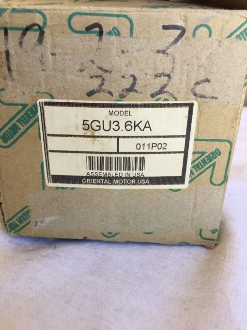 Oriental Motor Gear Head 5GU3.6KA - Image 2