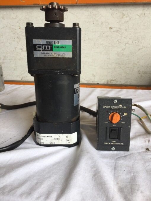 Oriental Motor Gear Head 5GU18KB, Speed Motor US560-502-K1, Speed Control Unit US560-02CT