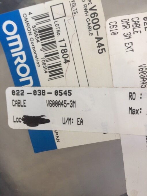 Omron ID RWH V600-A45 Head Cable 3m - Image 2