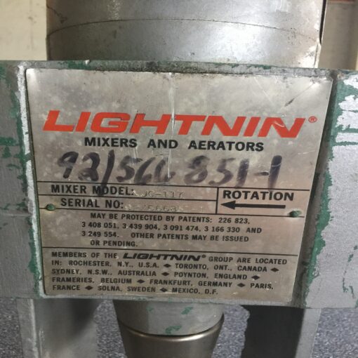 ASCO LIGHTNIN MIXER XJC17 - Image 2