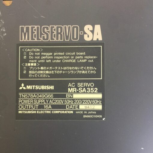 Mitsubishi Servo Drive MR-SA352
