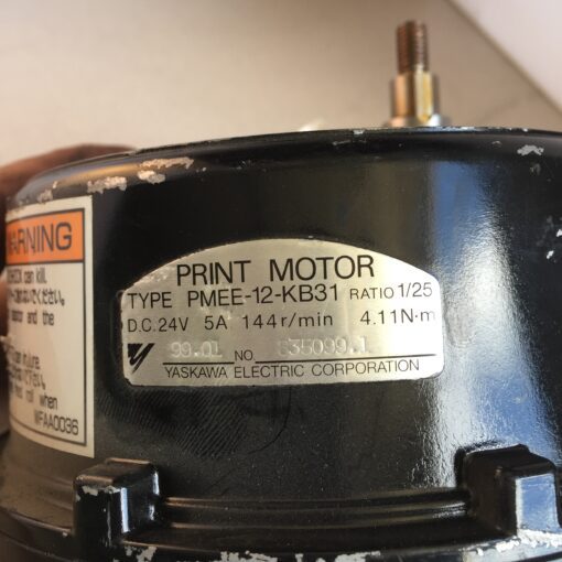 Yaskawa Print Motor PMEE-12-KB31 - Image 4