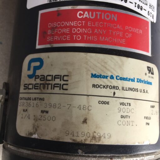 Pacific Scientific Gear Motor SR3616-3882-748C - Image 5