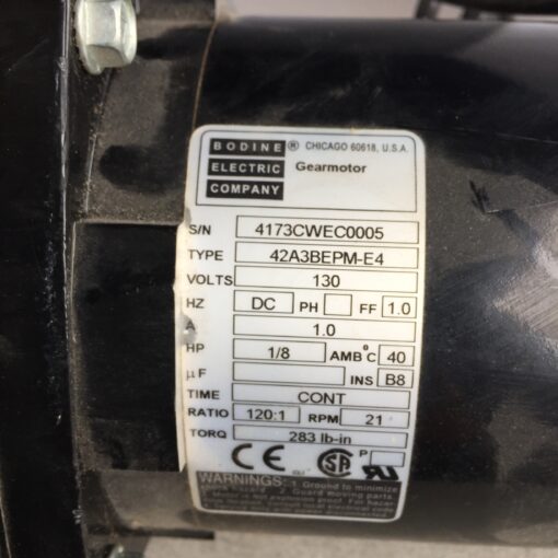 Bodine Electric Company Motor 42A3PEPM-E4 - Image 4