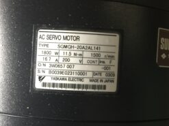 Alternative view of Yaskawa AC Servo Motor SGMGH-20A2AL141