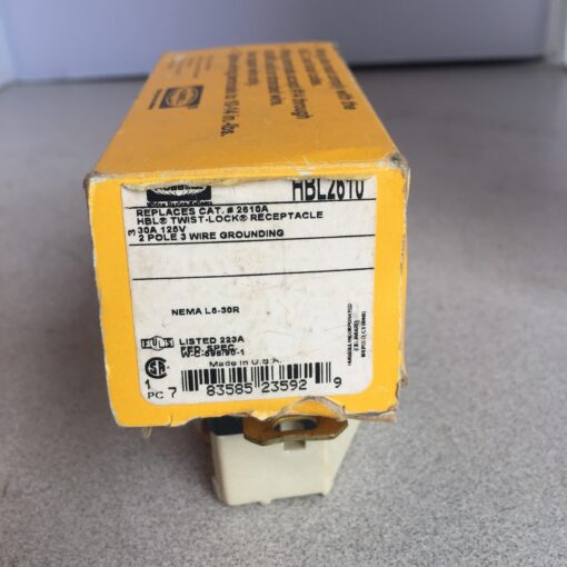 Hubbell Receptacle HBL2610 2610a TWISTLOCK - Image 3