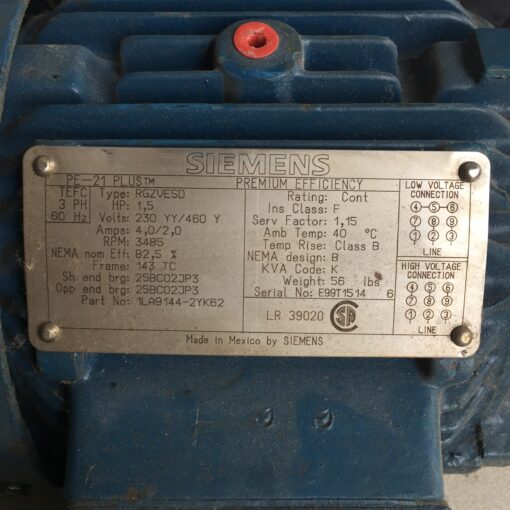 Siemens Motor RGZVESD - Image 3