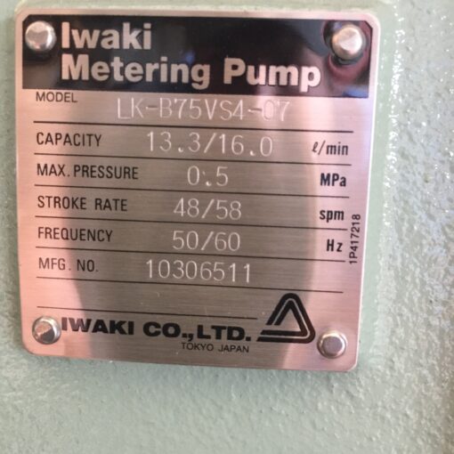Iwaki Metering Pump LK-B75VS4-07 - Image 5
