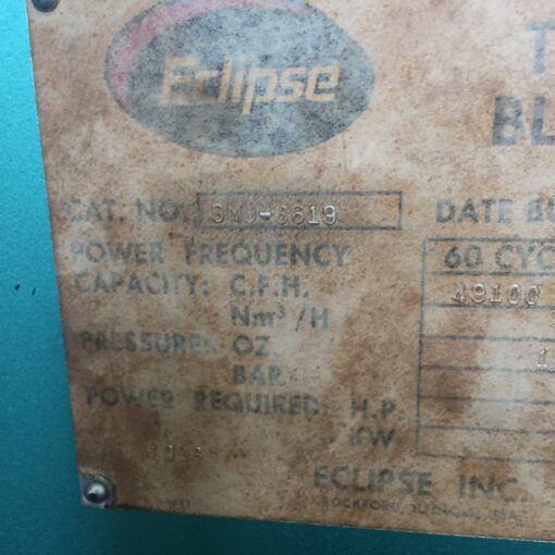 Baldor Motor M36131 W/ Eclipse Turbo Blower SMJ-6619 - Image 7