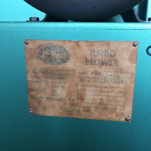 Baldor Motor M36131 W/ Eclipse Turbo Blower SMJ-6619 - Image 8