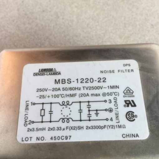 Nemic-Lambda Noise Filter MBS-1220-22 - Image 2
