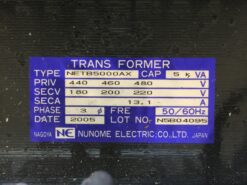 Nunome Electric Transformer NETB5000AX