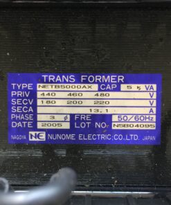 Nunome Electric Transformer NETB5000AX