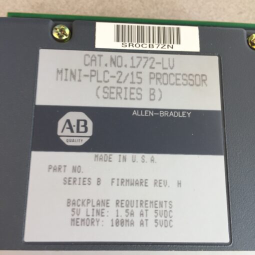 Allen-Bradley Mini 1772-LV PLC 2/15 Firmware - Image 4