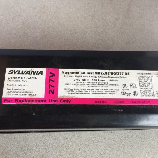Sylvania Magnetic Ballast MB2x96/HO/277 RS - Image 3
