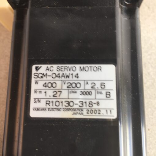 Yaskawa AC Servo Motor SGM-04AW14 - Image 3