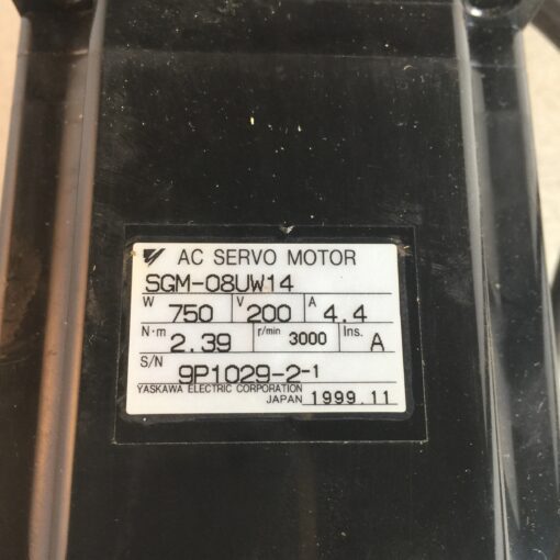 Yaskawa AC Servo Motor SGM-08UW14 - Image 4