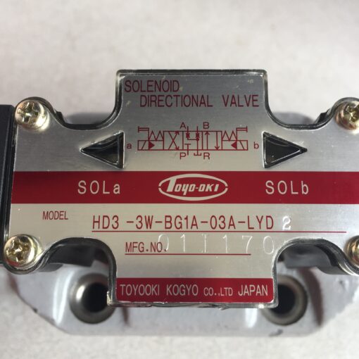 Toyo-oki Solenoid Valve HD3-3W-BG1A-03A-LYD - Image 4