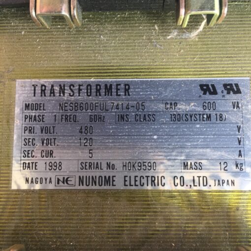 Nunome Electric NESB600FUL7414-05 - Image 3