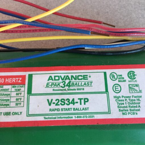 Advance E-PAK 34 Ballast V-2S34-TP - Image 3