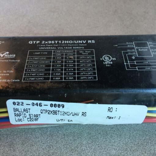 Sylvania Magnetic Ballast QTP2X96T12HO/UNV - Image 4