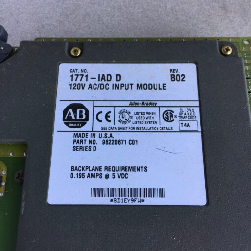 Allen-Bradley Input Module 1771-IAD/C - Image 2