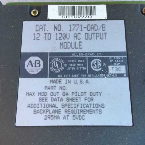 Allen-Bradley 1771-OAD/B - Image 2