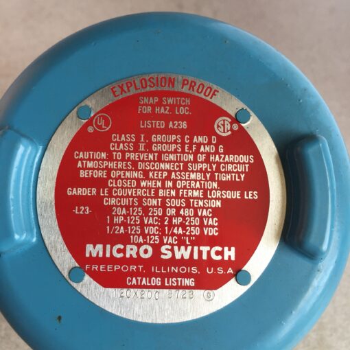 Honeywell Micro Switch 12CX200 Explosion Proof - Image 3