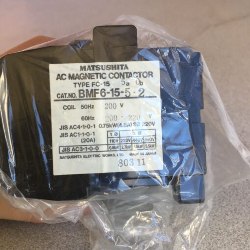 Matsushita AC Magnetic Contactor BMF6-15-5-2 - Image 2