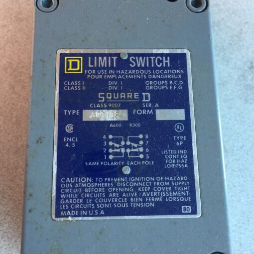 SquareD Limit Switch 9007CR61B2 - Image 4