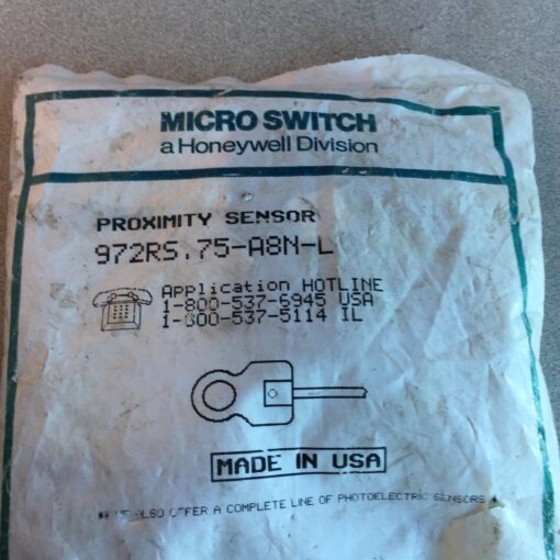 Honeywell Micro Switch Proximity Sensor 972RS.75-A8N-L