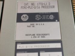 Alternative view of Allen-Bradley 1772-LX D Mini-PLC-2/16 Processor