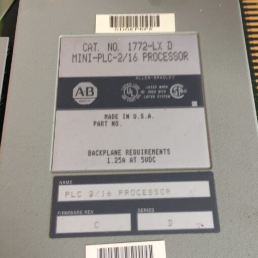 Allen-Bradley 1772-LX D Mini-PLC-2/16 Processor - Image 2