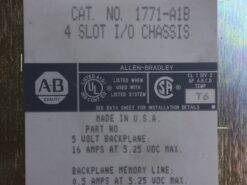 Allen-Bradley 1771-A1B 4 Slot I/O Chassis