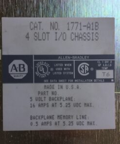 Allen-Bradley 1771-A1B 4 Slot I/O Chassis