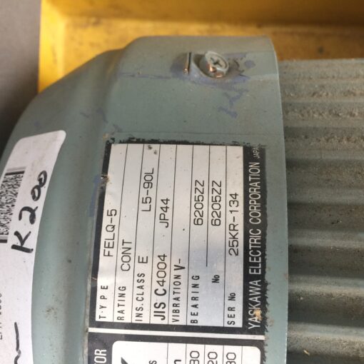 Yaskawa 3-Phase Induction Motor FELQ-5 - Image 3