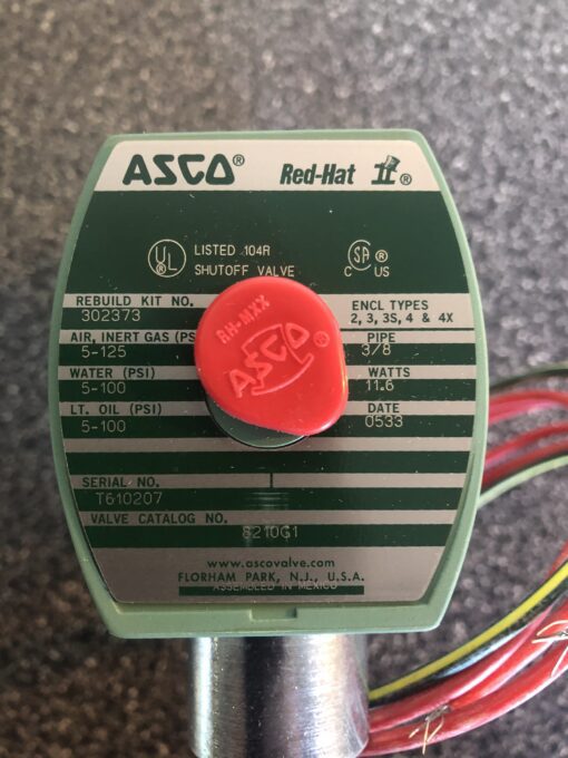 ASCO Redhat Solenoid Valve 8210G1 - Image 4