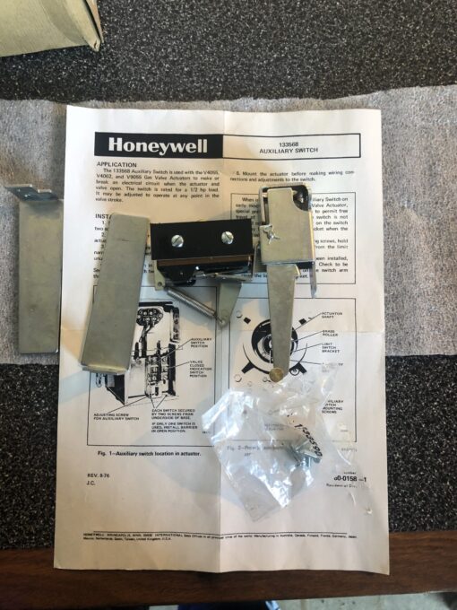 Honeywell Auxiliary Switch 133568 - Image 2