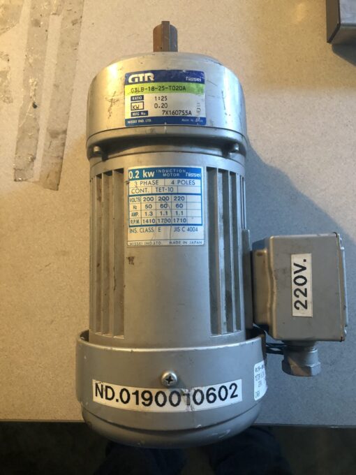 Nissei Induction Motor G3LB-18-25-T020A