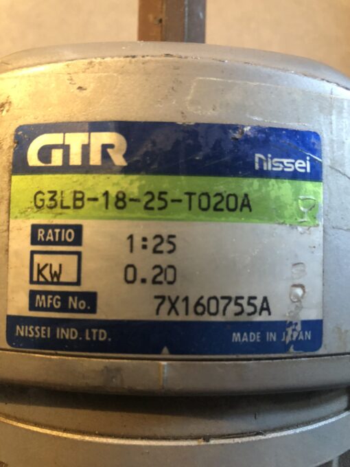 Nissei Induction Motor G3LB-18-25-T020A - Image 3