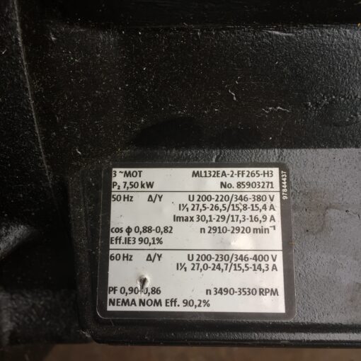 Grundfos Motor ML132EA-2-FF265-H3 85903271 - Image 2