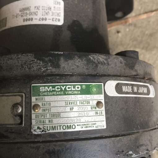Sumitomo SM-Cyclo CNVXS-6125-LB-11 - Image 3