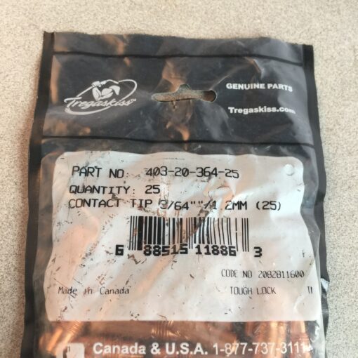 Tregaskiss Welding Tips 25pc 403-20-364-25 - Image 2