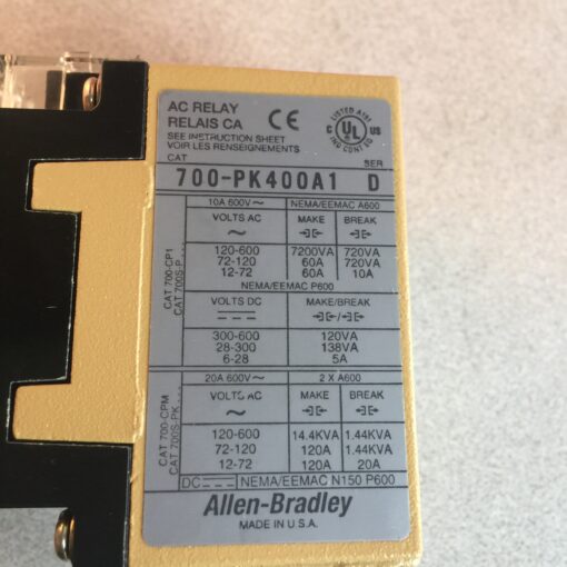Allen-Bradley Relay 700-PK400A1 - Image 5