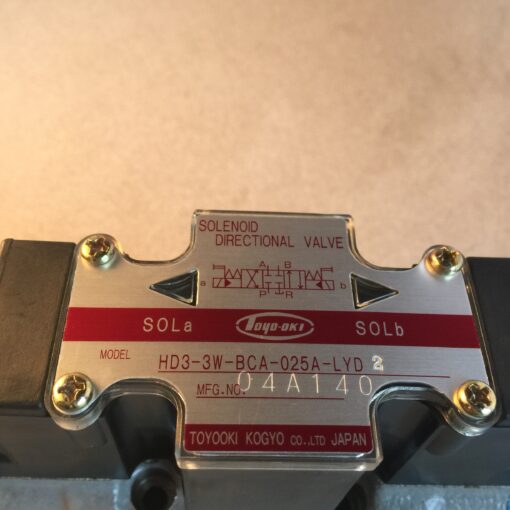 Toyo-oki Solenoid Valve HD3-3W-BCA-025A-LYD - Image 3