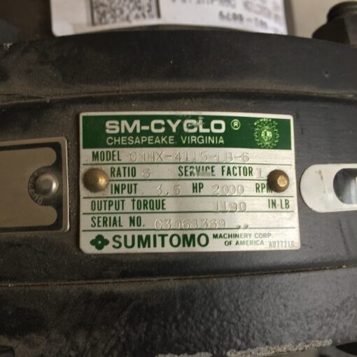 Sumitomo SM-Cyclo Gear Reducer CNHX-4115-LB-6 - Image 4