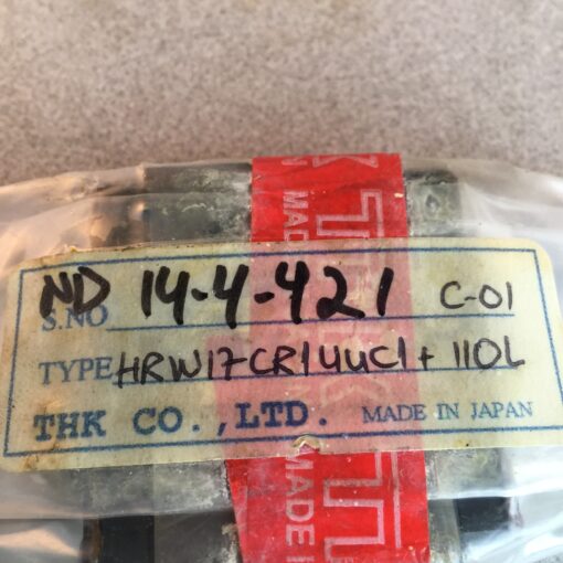 THK LM Guide HRW17CR1UUC1+110L - Image 2