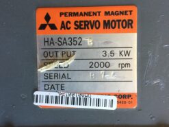Alternative view of Mitsubishi AC Servo Motor HA-SH352B